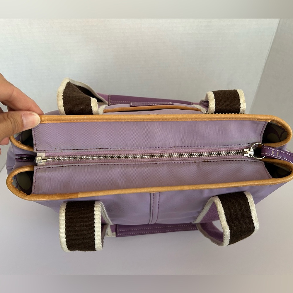 Vintage Purple Coach Women's Tote Bag - Picture 4 of 8